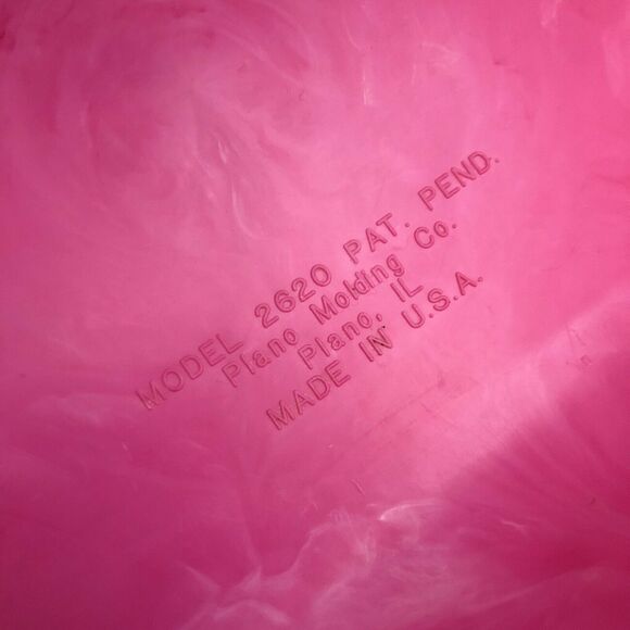 Vintage Caboodles Pink Marble Purple Storage Makeup Cosmetic Train Case 2620 - Picture 9 of 12